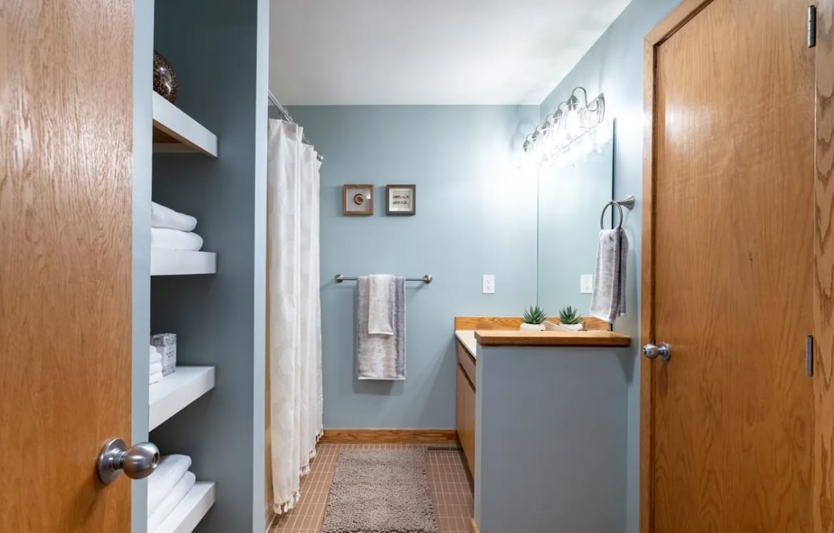 Refreshed, brighter bathroom